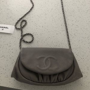 Chanel Half Moon Wallet on a Chain (WOC)